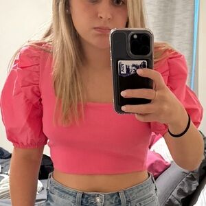 Zara puff sleeve top